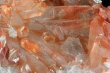 Natural, Red Quartz Crystal Cluster - Morocco #80652-2